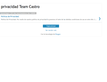 Tablet Screenshot of privacidadteamcastro.blogspot.com