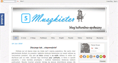 Desktop Screenshot of piatymuszkieter.blogspot.com