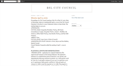 Desktop Screenshot of bslcitycouncil.blogspot.com