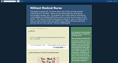 Desktop Screenshot of militantmedicalnurse.blogspot.com