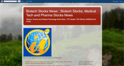 Desktop Screenshot of biotechstocknews.blogspot.com