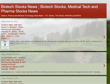 Tablet Screenshot of biotechstocknews.blogspot.com