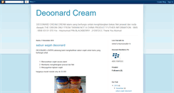 Desktop Screenshot of deoonardcream.blogspot.com