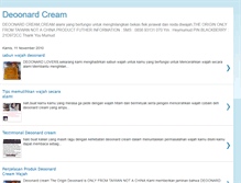 Tablet Screenshot of deoonardcream.blogspot.com