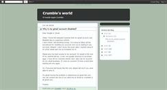 Desktop Screenshot of crumblesworld.blogspot.com