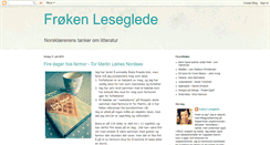 Desktop Screenshot of froekenleseglede.blogspot.com