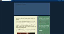 Desktop Screenshot of kneedfulthings.blogspot.com