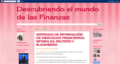 Desktop Screenshot of descubriendoelmundodelasfinanzas.blogspot.com