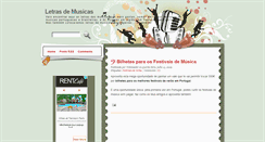 Desktop Screenshot of letras-de-musicas.blogspot.com