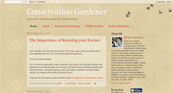 Desktop Screenshot of conservationgardener.blogspot.com
