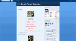 Desktop Screenshot of biodatapemainbadminton.blogspot.com