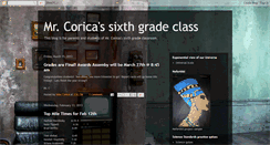 Desktop Screenshot of mrcoricas5thgrade.blogspot.com