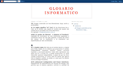 Desktop Screenshot of glosarioinformatico.blogspot.com
