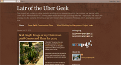 Desktop Screenshot of lairoftheubergeek.blogspot.com