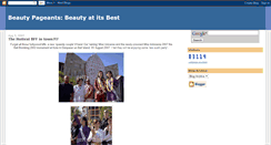 Desktop Screenshot of beautypageant101.blogspot.com