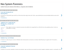 Tablet Screenshot of neosysforensics.blogspot.com