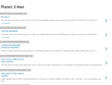 Tablet Screenshot of planetxman.blogspot.com