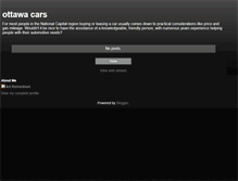 Tablet Screenshot of ottawacars.blogspot.com