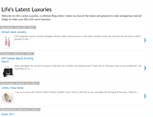 Tablet Screenshot of lifeslatestluxuries.blogspot.com
