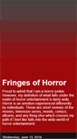 Mobile Screenshot of fringesofhorror.blogspot.com