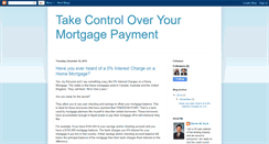 Desktop Screenshot of controlyourmortgagepayment.blogspot.com