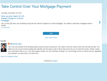 Tablet Screenshot of controlyourmortgagepayment.blogspot.com