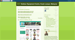 Desktop Screenshot of outdoorequipmentmalaysia.blogspot.com