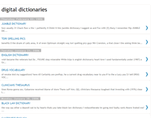 Tablet Screenshot of digital-dictionaries.blogspot.com