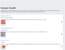 Tablet Screenshot of humanhealth1.blogspot.com