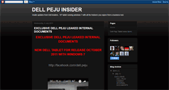 Desktop Screenshot of dellpejuinsider.blogspot.com