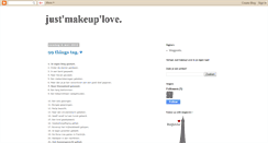 Desktop Screenshot of justmakeuplove.blogspot.com