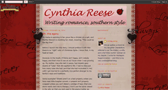 Desktop Screenshot of cynthiareese.blogspot.com