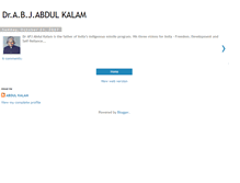 Tablet Screenshot of aboutabdulkalam-info.blogspot.com