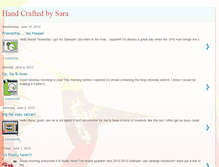 Tablet Screenshot of handcraftedbysara.blogspot.com