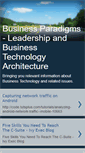 Mobile Screenshot of businessparadigms.blogspot.com