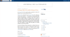 Desktop Screenshot of journaldelafinance.blogspot.com