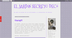 Desktop Screenshot of eljardinsecretodeco.blogspot.com