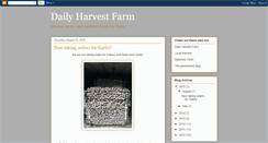 Desktop Screenshot of dailyharvestfarm.blogspot.com