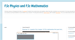 Desktop Screenshot of fscphysicsofpk.blogspot.com