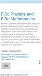 Mobile Screenshot of fscphysicsofpk.blogspot.com