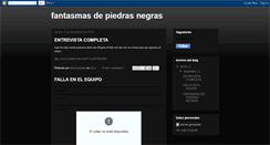 Desktop Screenshot of fantasmasdepiedrasnegras.blogspot.com