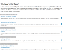 Tablet Screenshot of culinarycontent.blogspot.com