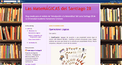 Desktop Screenshot of matemagicasantiago28.blogspot.com