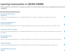 Tablet Screenshot of cbnrmlearningcommunities.blogspot.com