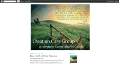 Desktop Screenshot of creationcaregroup.blogspot.com