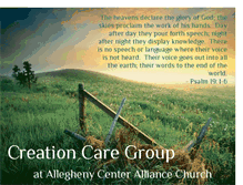 Tablet Screenshot of creationcaregroup.blogspot.com