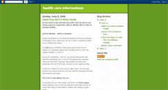 Desktop Screenshot of health-care-informations.blogspot.com