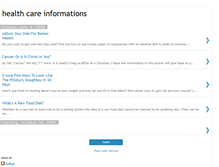 Tablet Screenshot of health-care-informations.blogspot.com