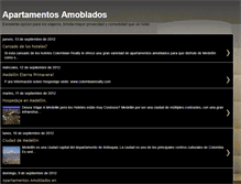 Tablet Screenshot of apartamentosamobladosmedellin.blogspot.com