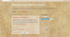 Desktop Screenshot of mattsfilmreviews.blogspot.com